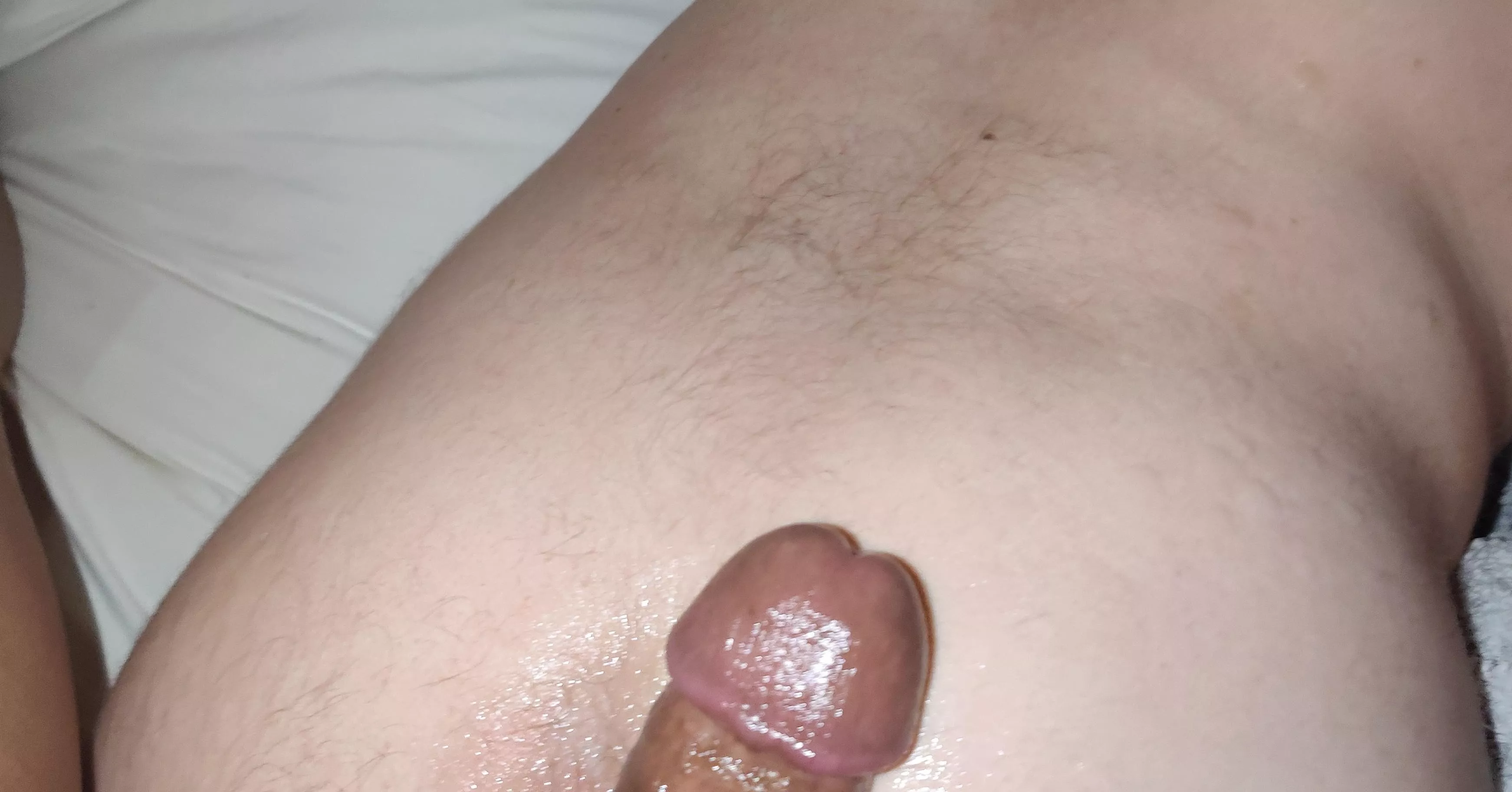 Looks like I made a bit of a mess on my bi curious mates ass 😅🍑💦💦💦