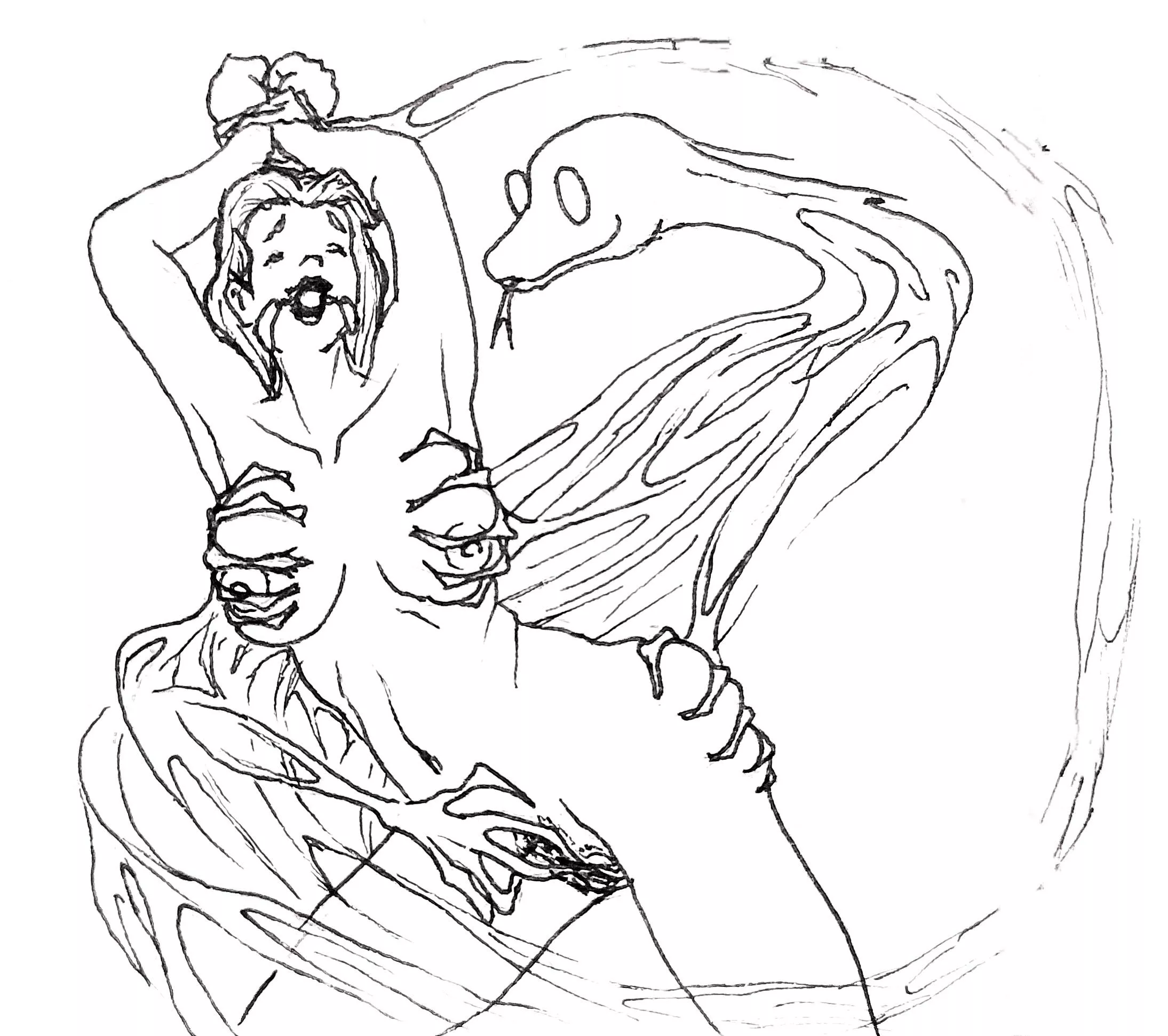 Looks like she's enjoying it 👀, hope you like my drawing :)