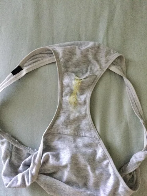 Love how she just puts on her panties after I cum in her