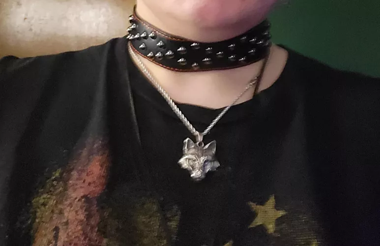 love my collar. Love my Alpha more 💜💙💜💙💜💙💜
