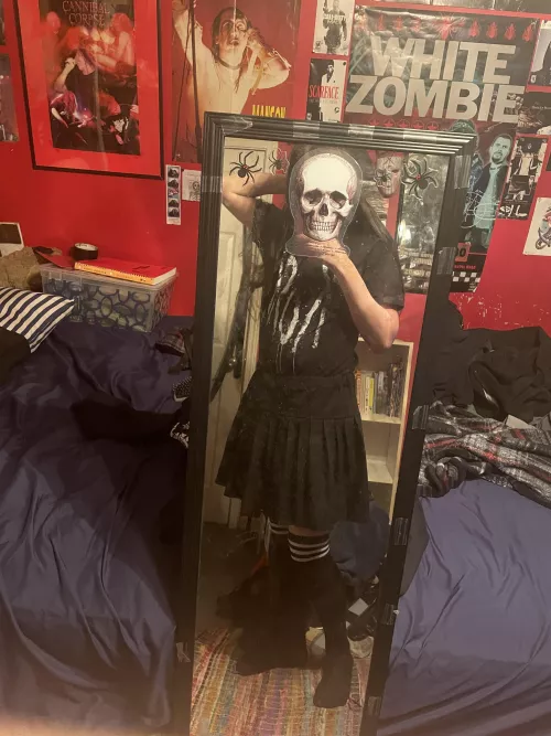 Love my new skirt and high socks