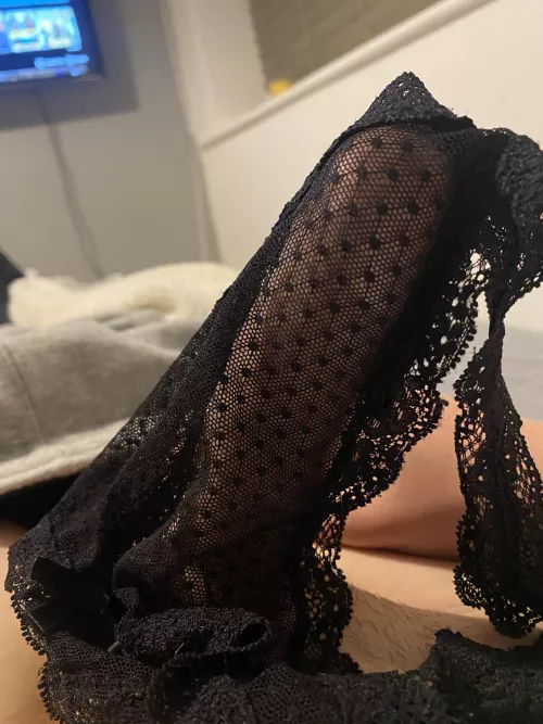 Love my sisβs panties shall I cum in them?