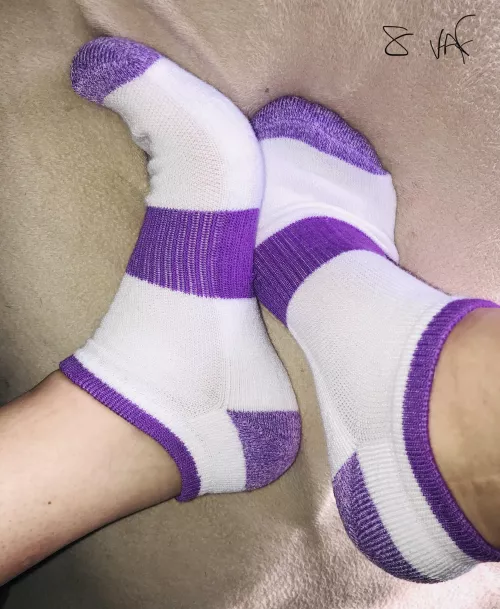 Love purple ;) New pair to put into my smelly sweaty boots for the day