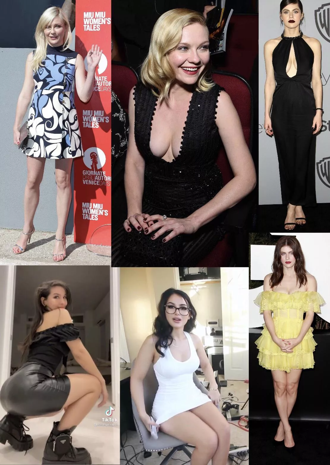 Love to worship Kirsten Dunst, Sssniperwolf and Alexandra Daddario