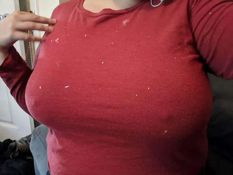 Love wearing unpadded bras so everyone can see what a needy girl I am