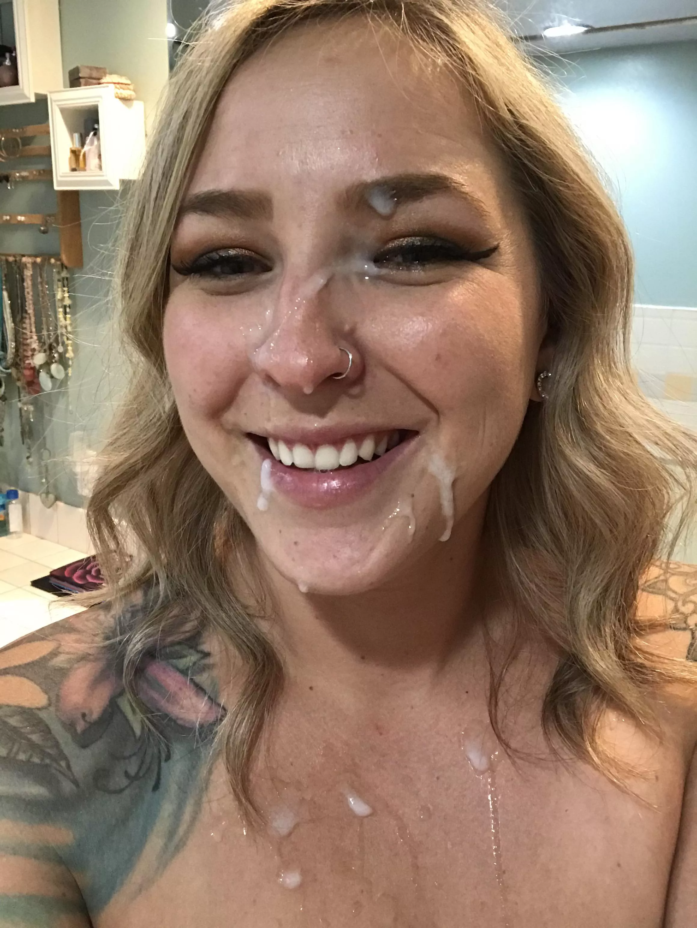 Love when hubby covers me in thick cum 🤤😋 Love when hubby covers me in thick cum 🤤😋