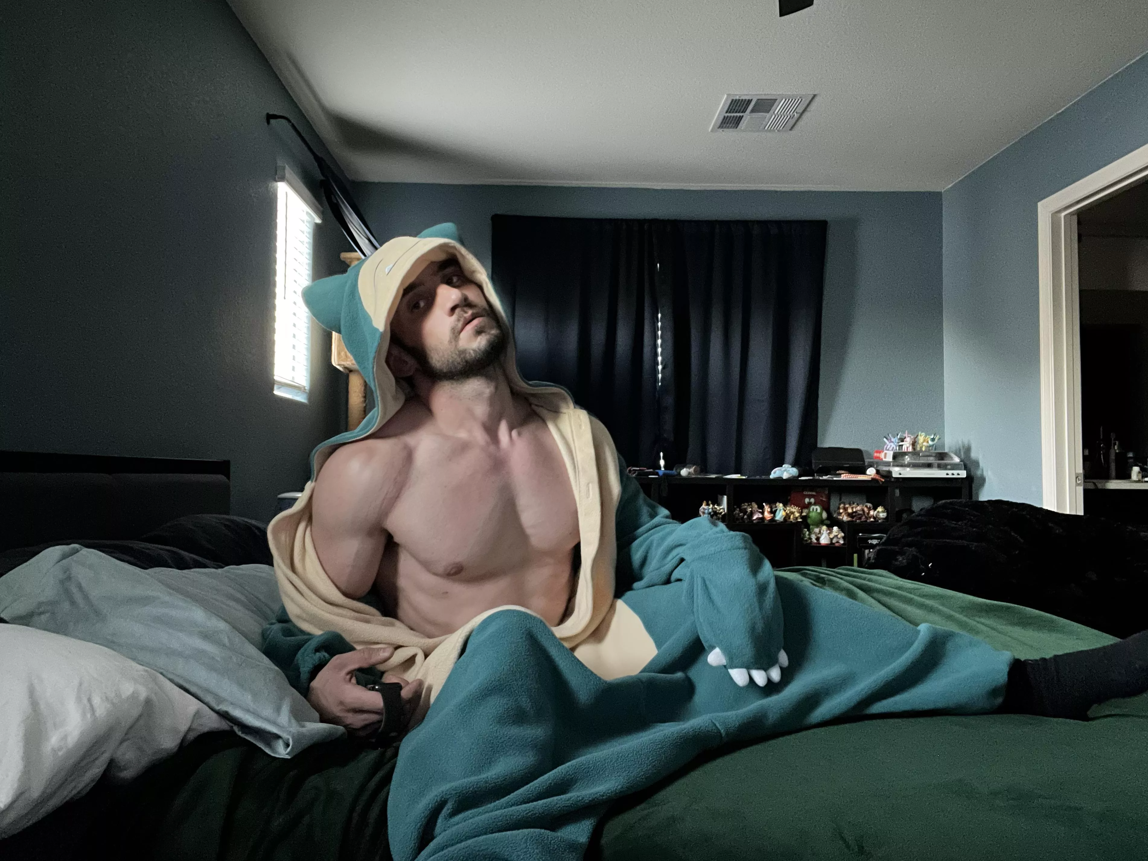 Loving my Snorlax onesie. IG @baku_taru