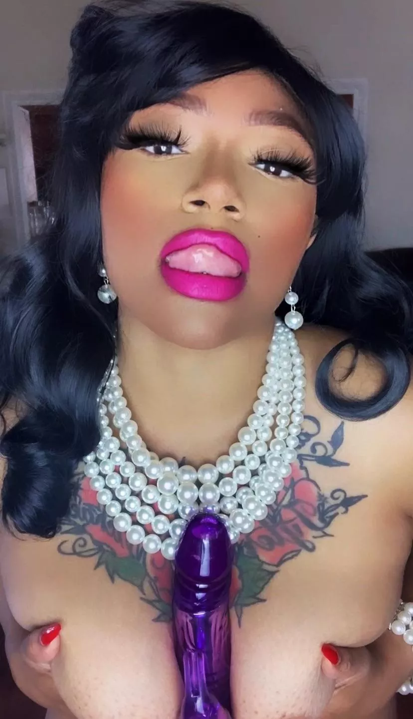 Lucky little purple guy