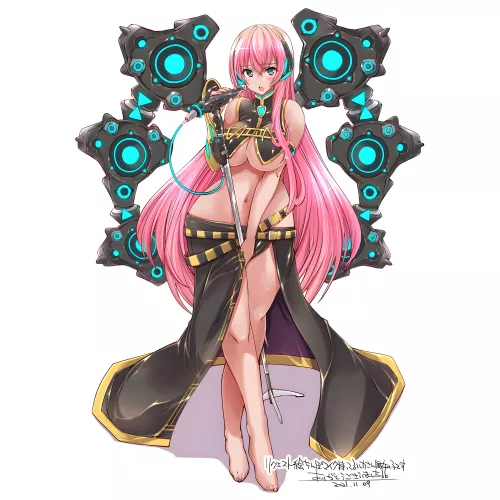 [Luka] Singing with dildo-shaped microphone...