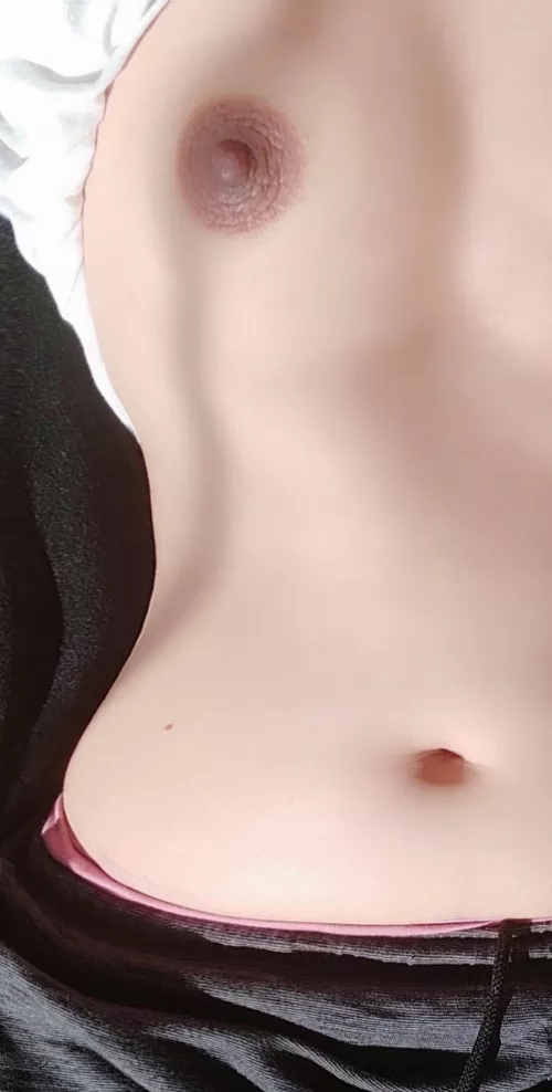 Lying down nipples... Want to suck? 35F