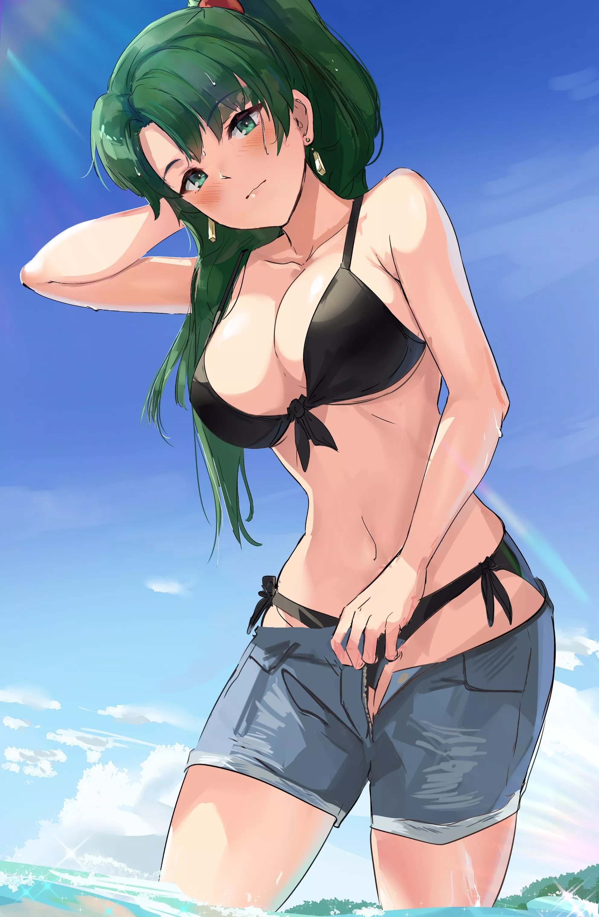 Lyn stripping [Fire Emblem]