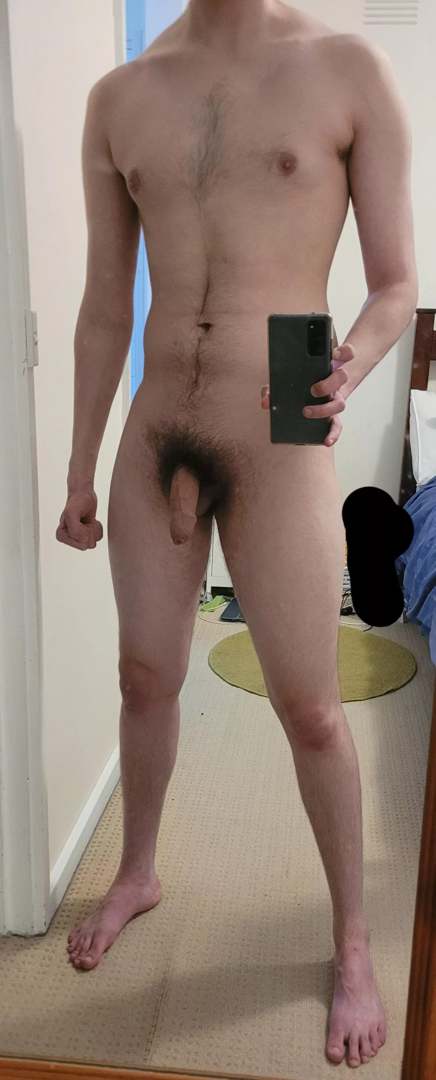 [M] 22, 63kg, 5'11 Super nervous posting here, never have done this before. Trying to get more confident with my body. Can I please have your honest thoughts?
