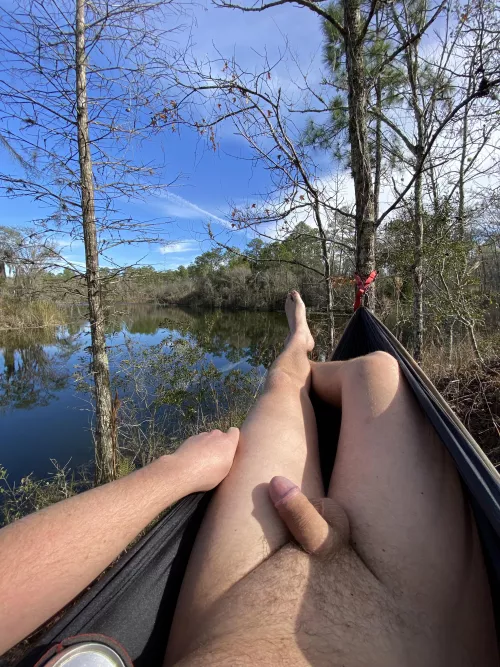 M [27, 195lbs, 5’9”] enjoying the sun and suds at an old central florida quarry