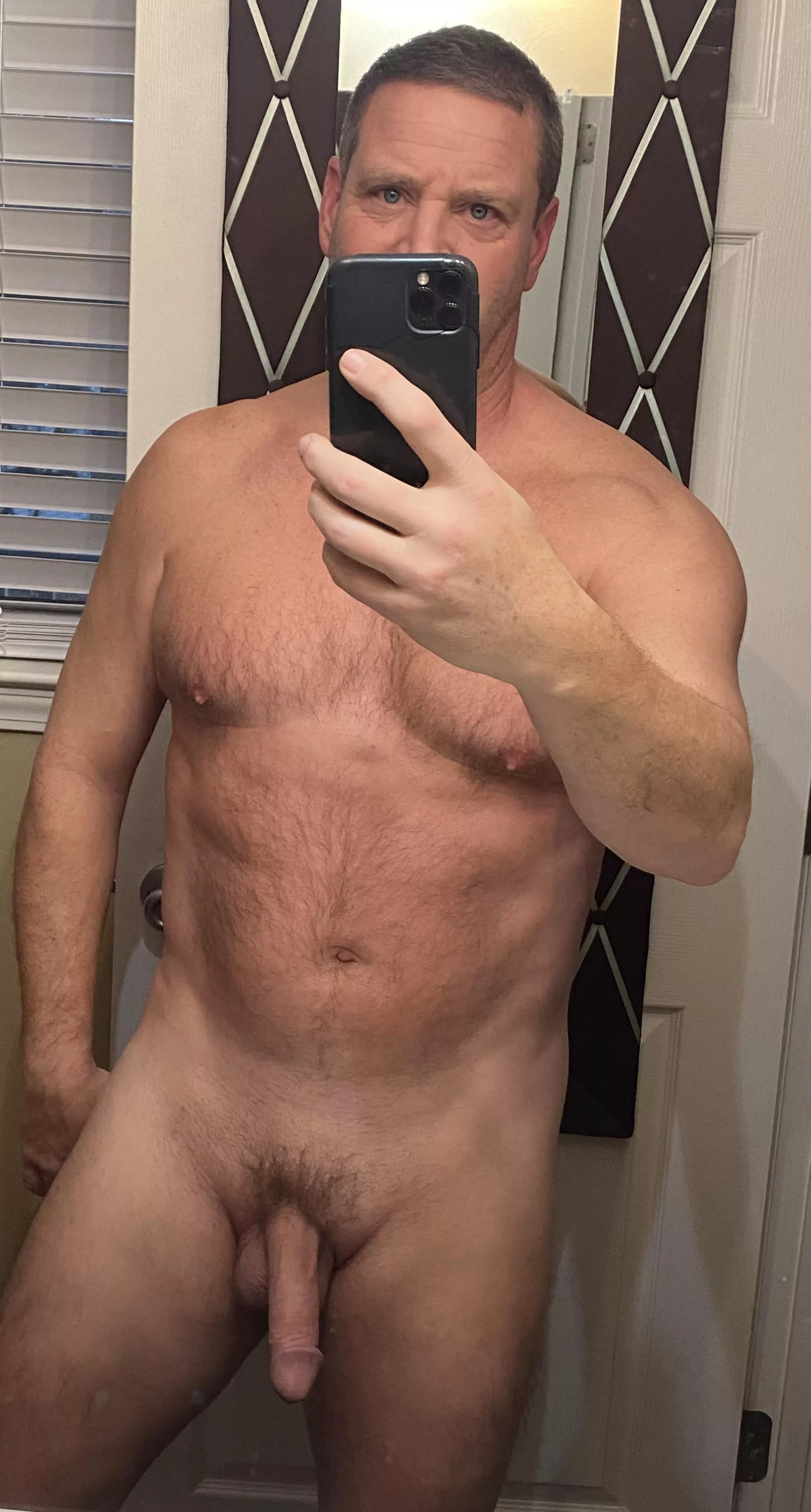 (M). Trying to get this 52 year old body to cooperate today and go workout. Think I’d rather just stay home naked though