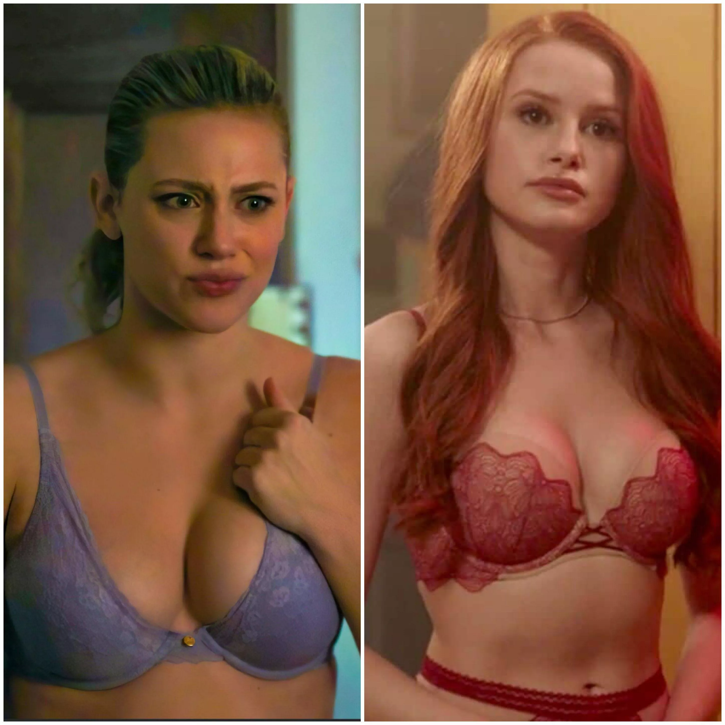 Madelaine Petsch and Lili Reinhart...Those girls' spits are meant to be on the same dick at the same time.