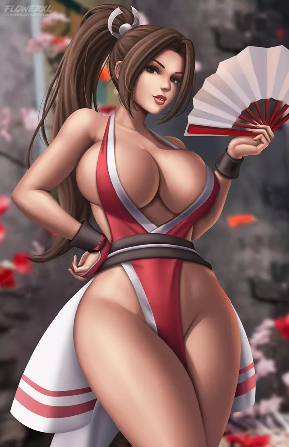 Mai Shiranui Flowerxl King Of Fighters Nudes By Souted