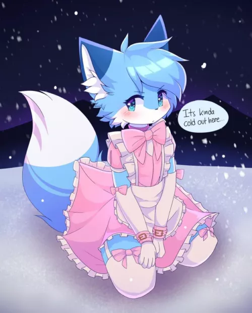 Maid (art by me, @arkiuvu on twitter)