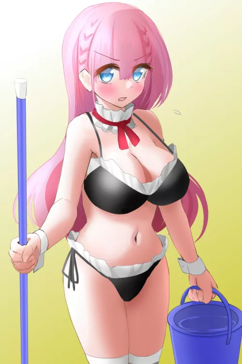 Maid in a bikini [We Never Learn]