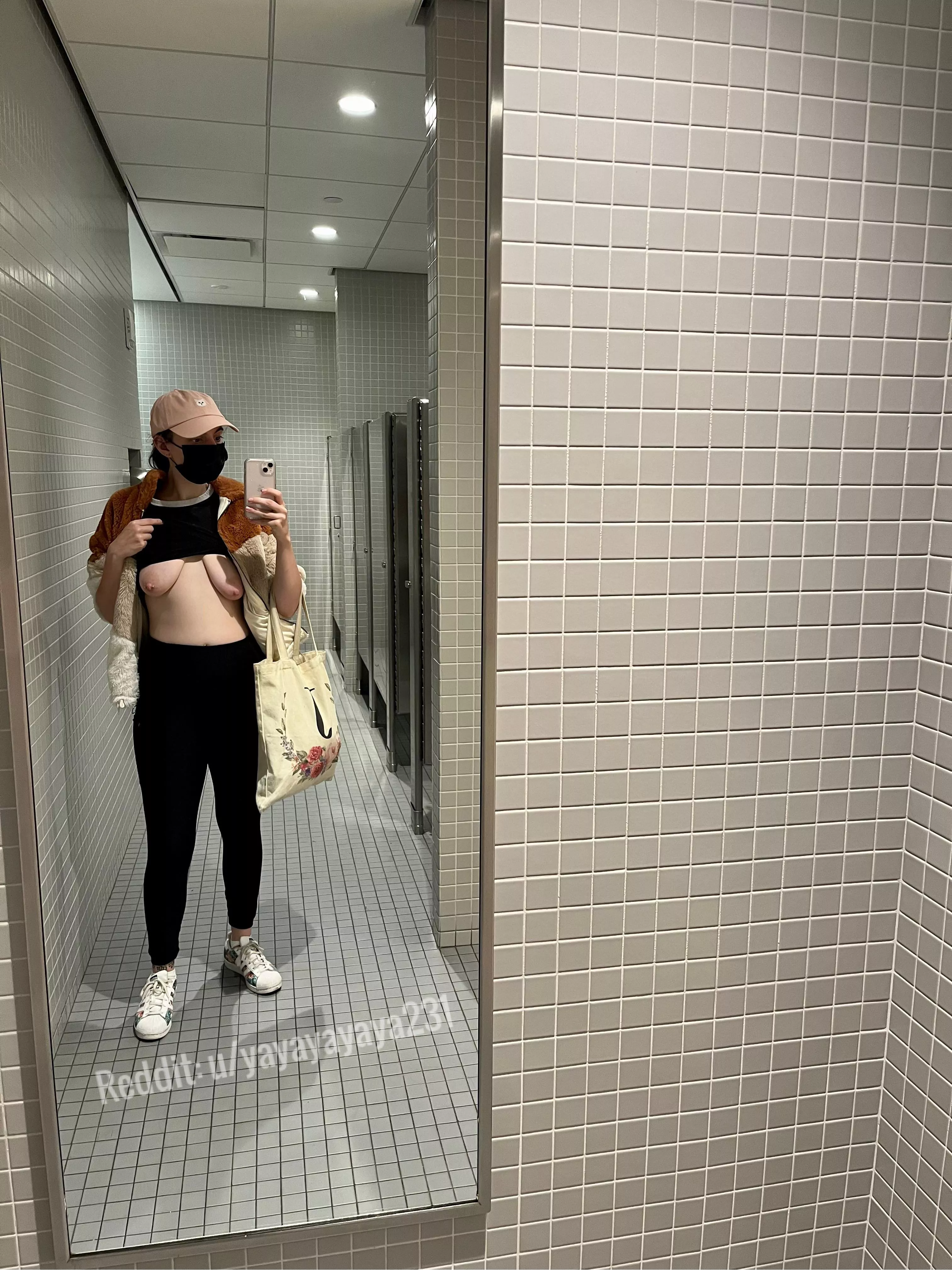 Maintaining my goal of taking a titty pic in every public bathroom Maintaining my goal of taking a titty pic in every public bathroom