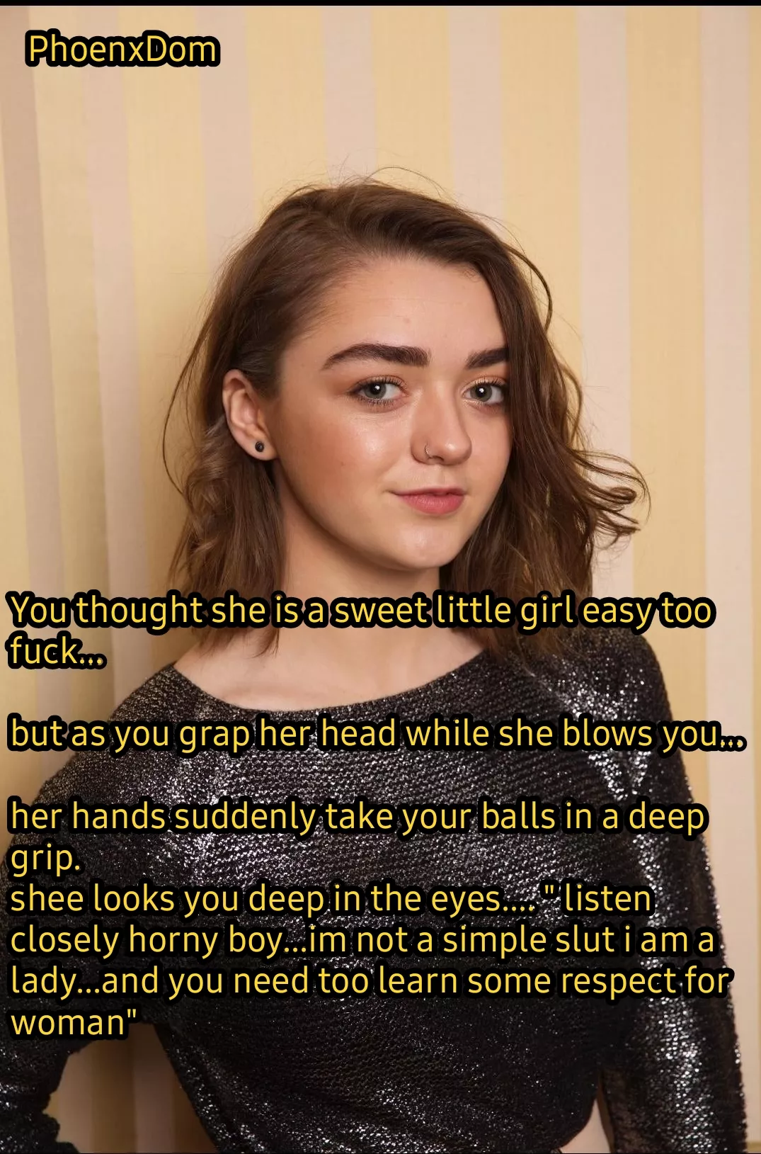 Maisie maybe petite but she will teach you a lesson.