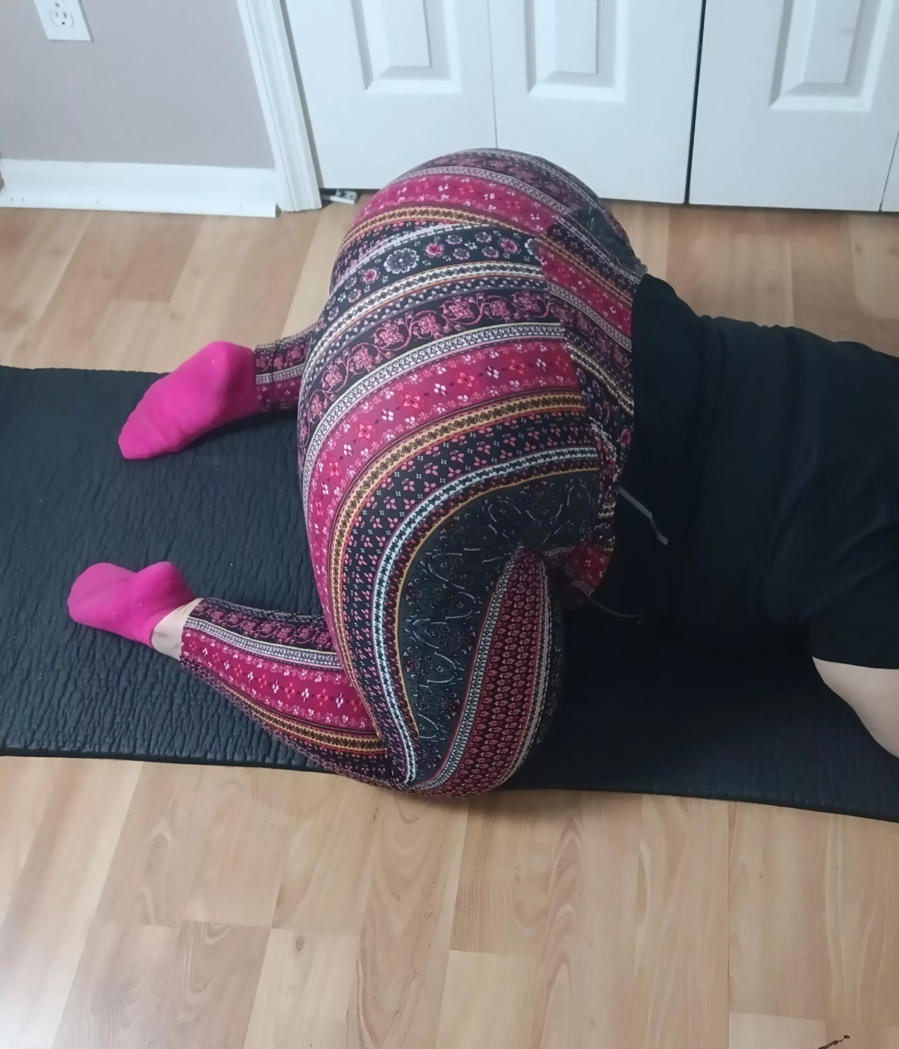 Making sure I don't pull a muscle.