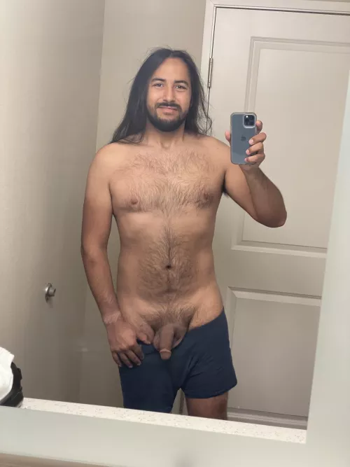 [male] 26, genderqueer, first time posting a nude with face; what does everyone think? :)