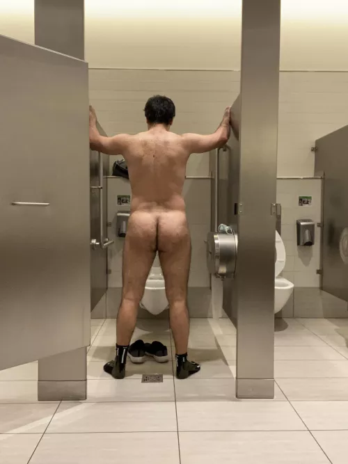 Mall bathroom ass for you