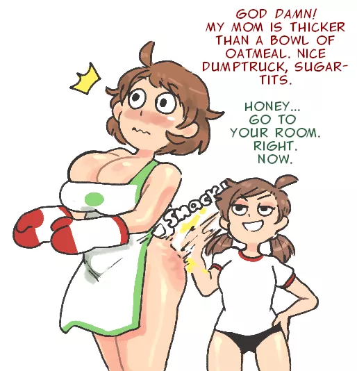 Mama-chan (inkerton-kun) [mother and daughter] [softcore] [spanking]