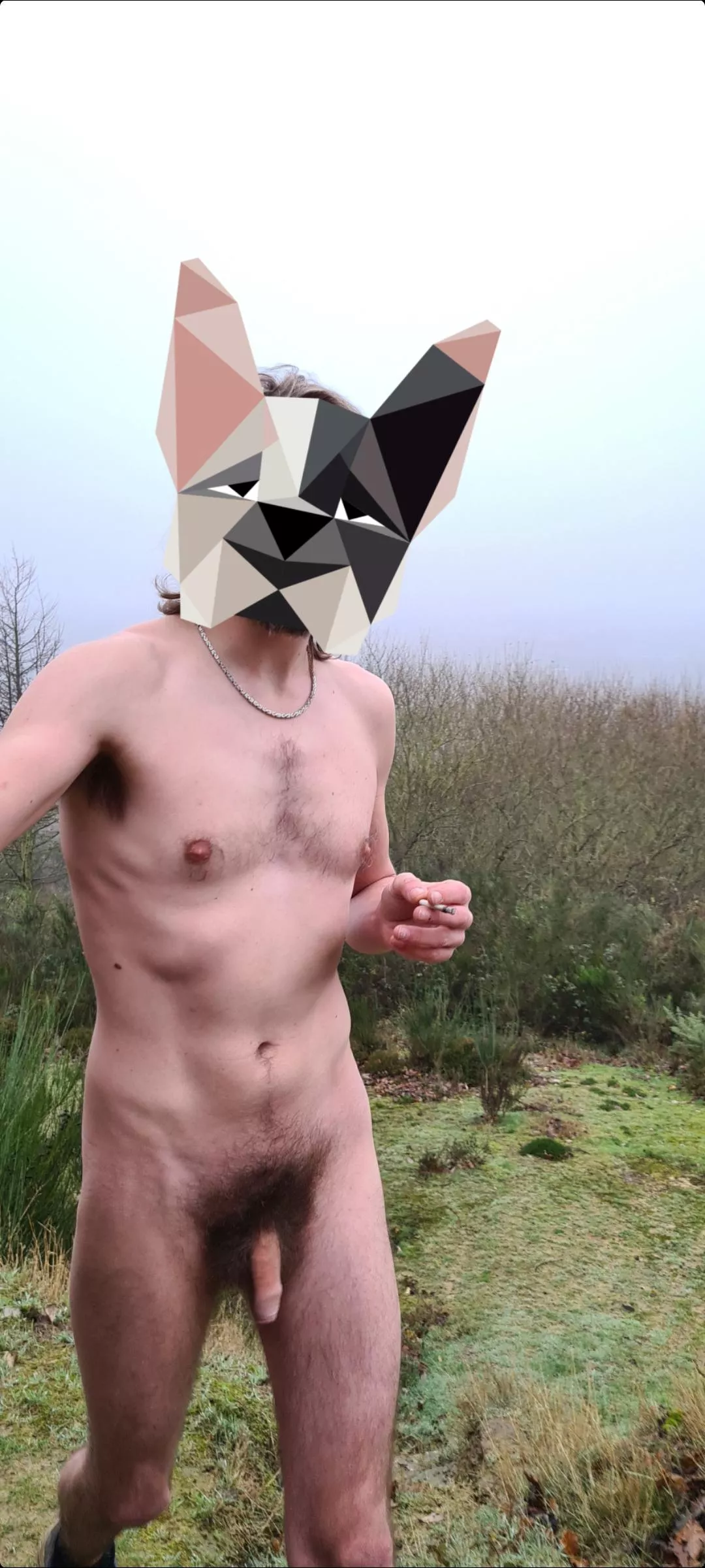 Managed to find a wall of fog to hide behind! Bloody cold though!