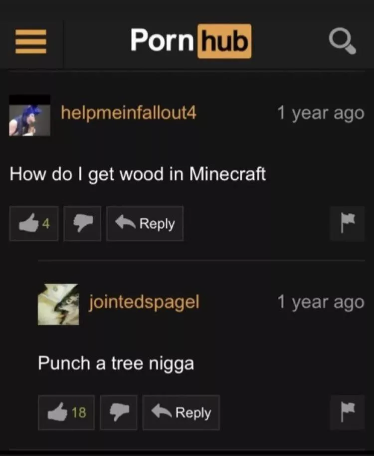 Mans just wanted some wood