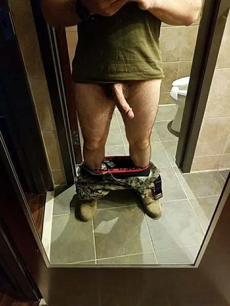 [M]arine just hanging out.