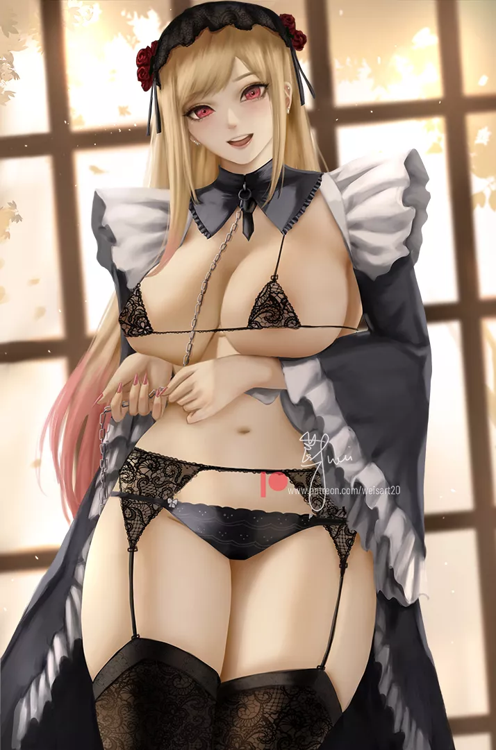 Marin's maid cosplay