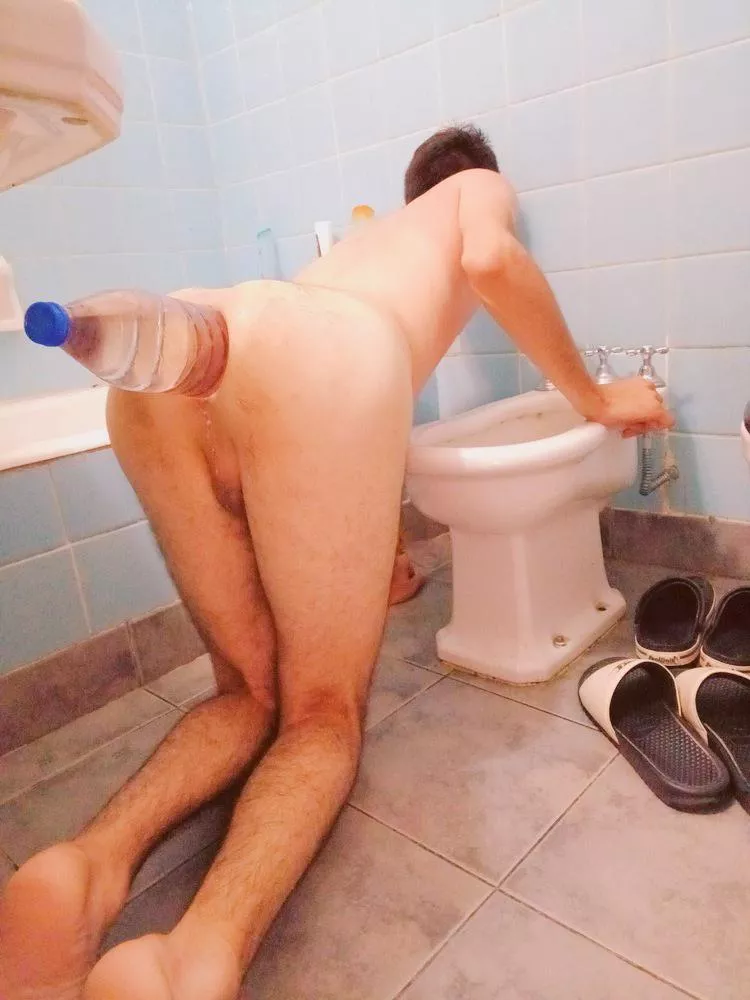 Massive bottle imapled in my rectum