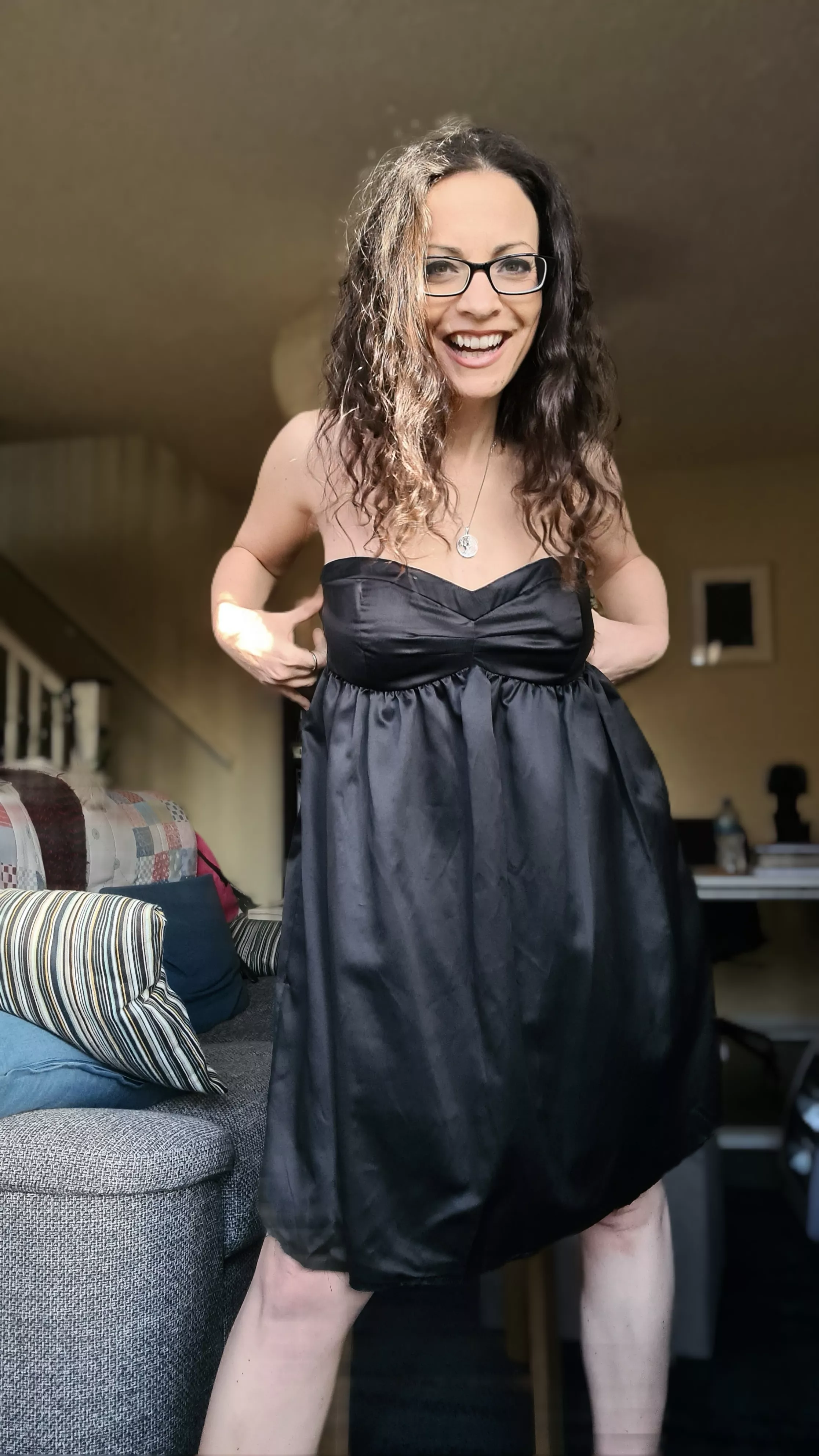 Matching dress and glasses 48F