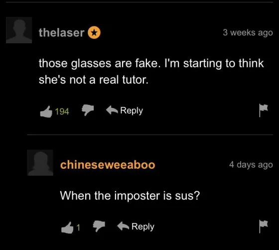 Maybe she’s a fake.