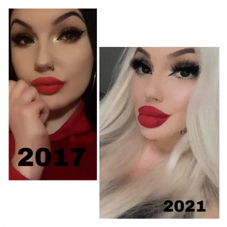 me 2017 vs 2021 PERFECTTT BIMBOFICATION PERIODT. 😌❤️🔥