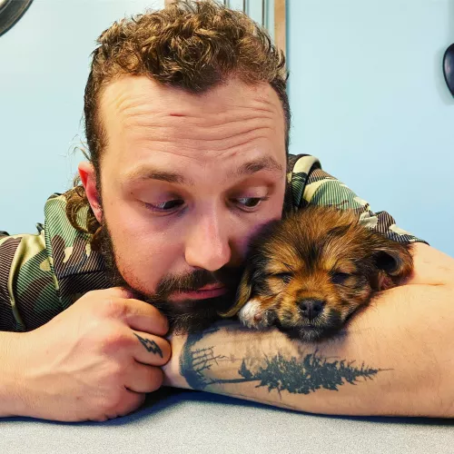 Me and the new pup