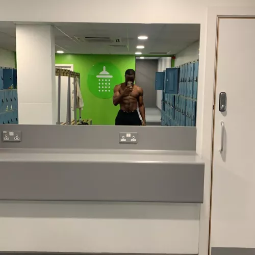 Meet me in the gym locker room