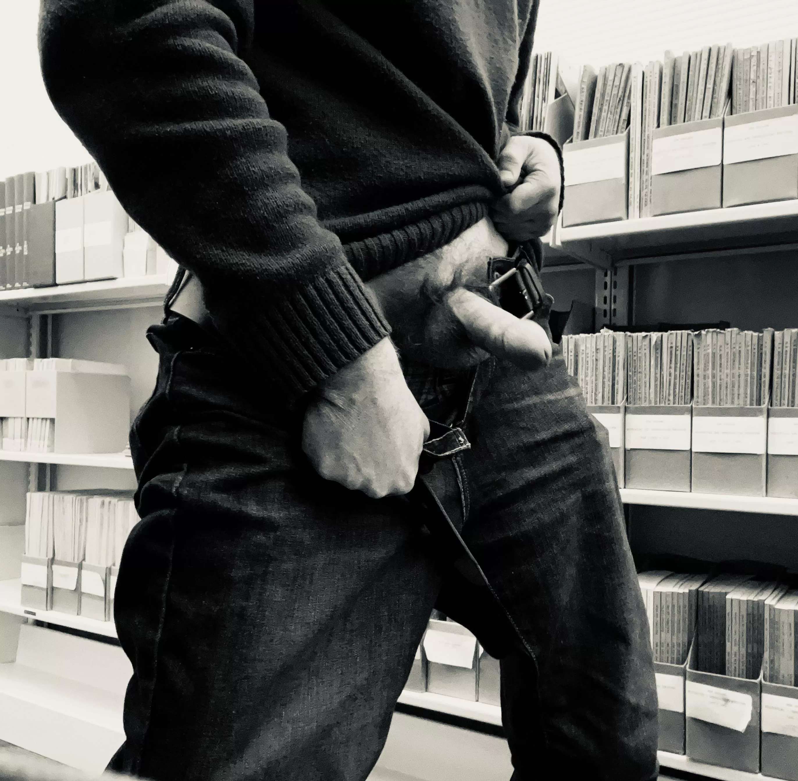 Meet me in the stacks. (40)