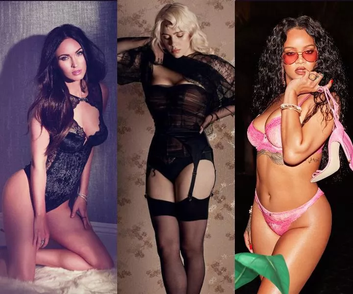 Megan Fox, Billie Eilish and Rihanna