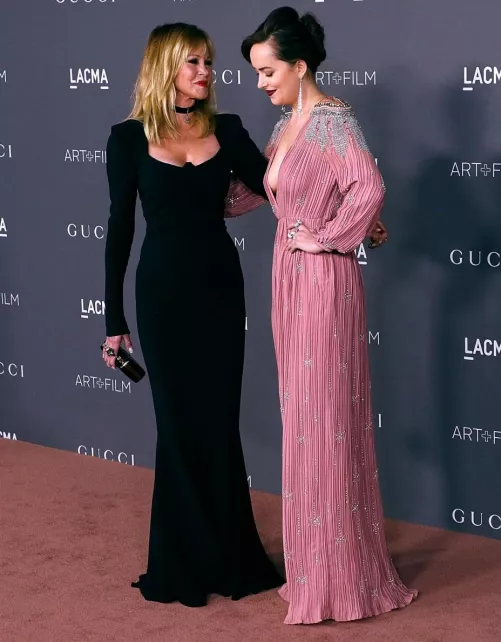 Melanie Griffith and Dakota Johnson