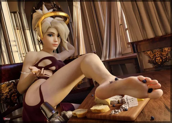 Mercy invites you over for a snack (snacks)