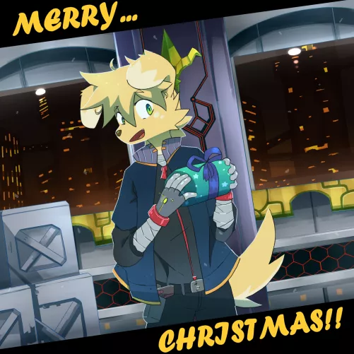 Merry Christmas from a distant future! - Made by me (@AxyUsagi on Twitter)