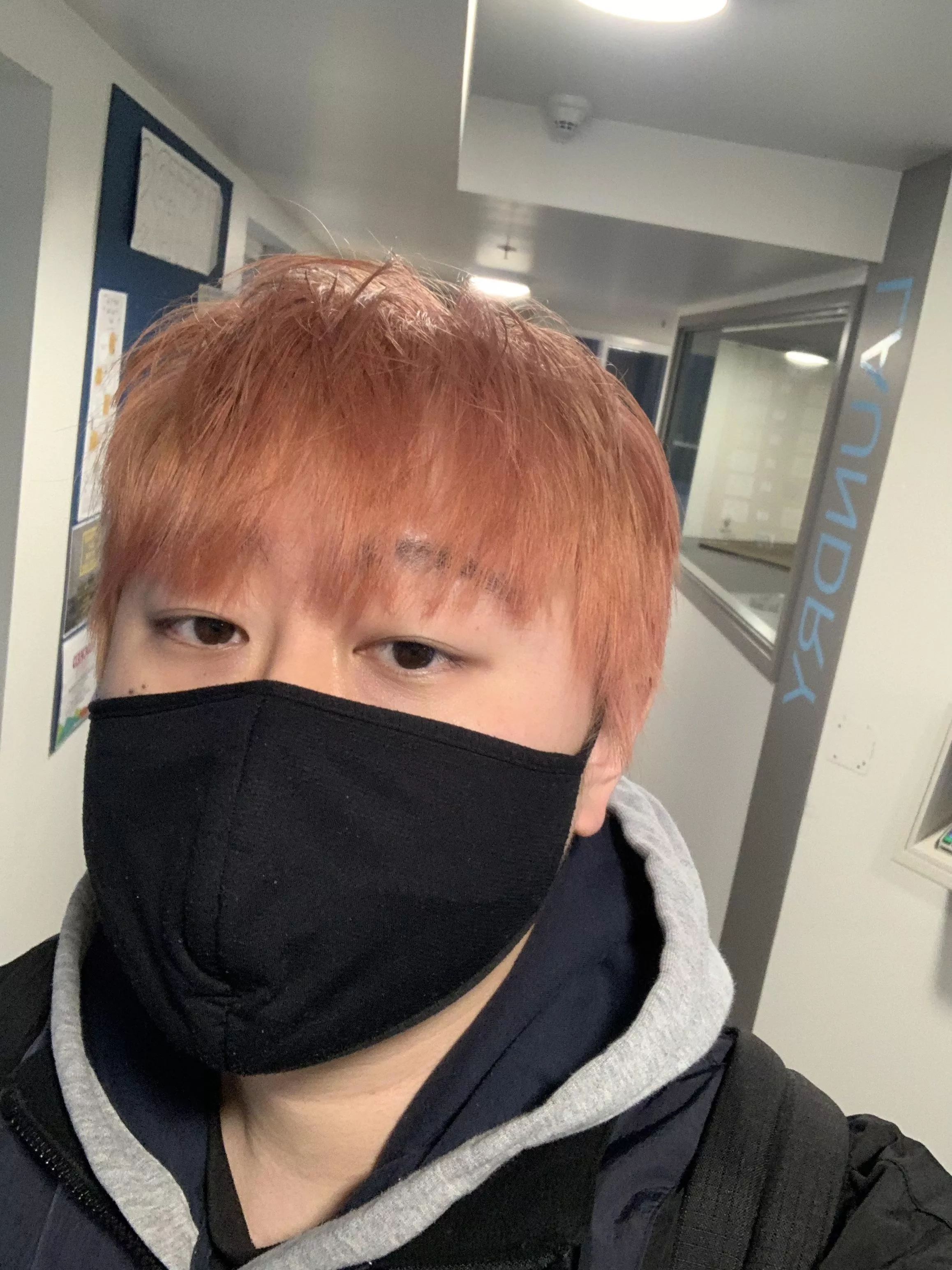 Merry Christmas 🎅🏼 You guys gotta see my pink hair haha I was in public when I took this so excuse my mask 😷