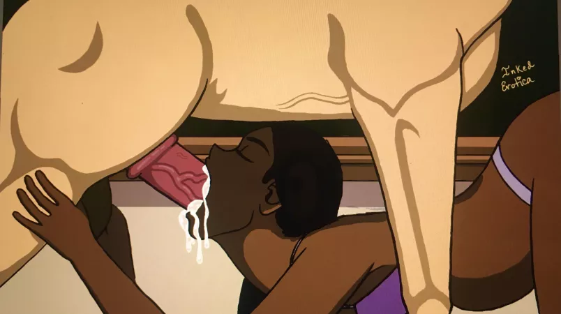 [M/F] Firenze x Parvati Patil, Frame from Animation (Inked Erotica)