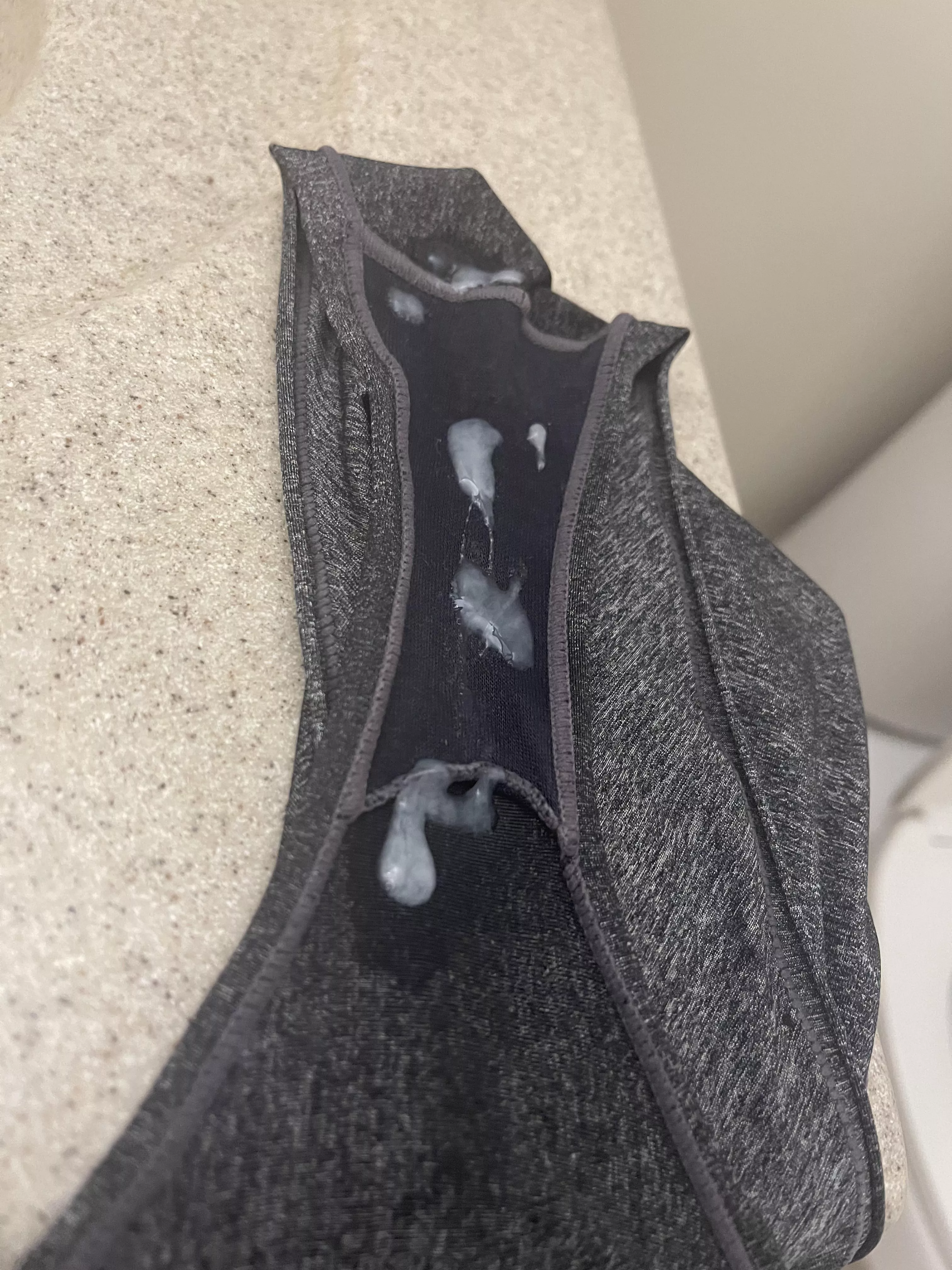 MIL left me a present in the hamper…. I filled them with cum and left them out for her to find 😉 MIL left me a present in the hamper…. I filled them with cum and left them out for her to find 😉