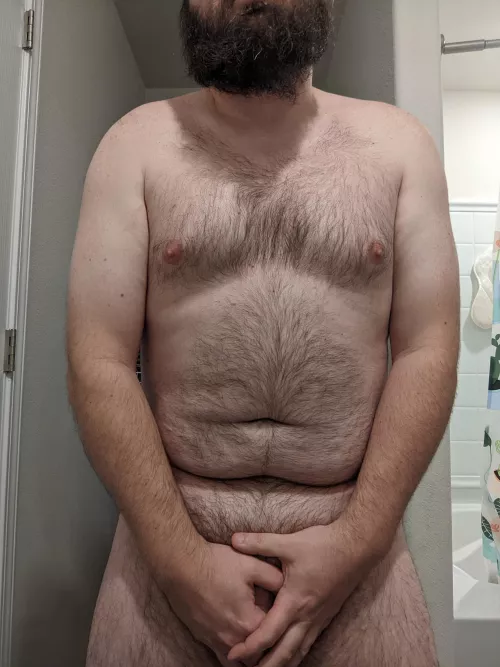 Mildly showing the goods