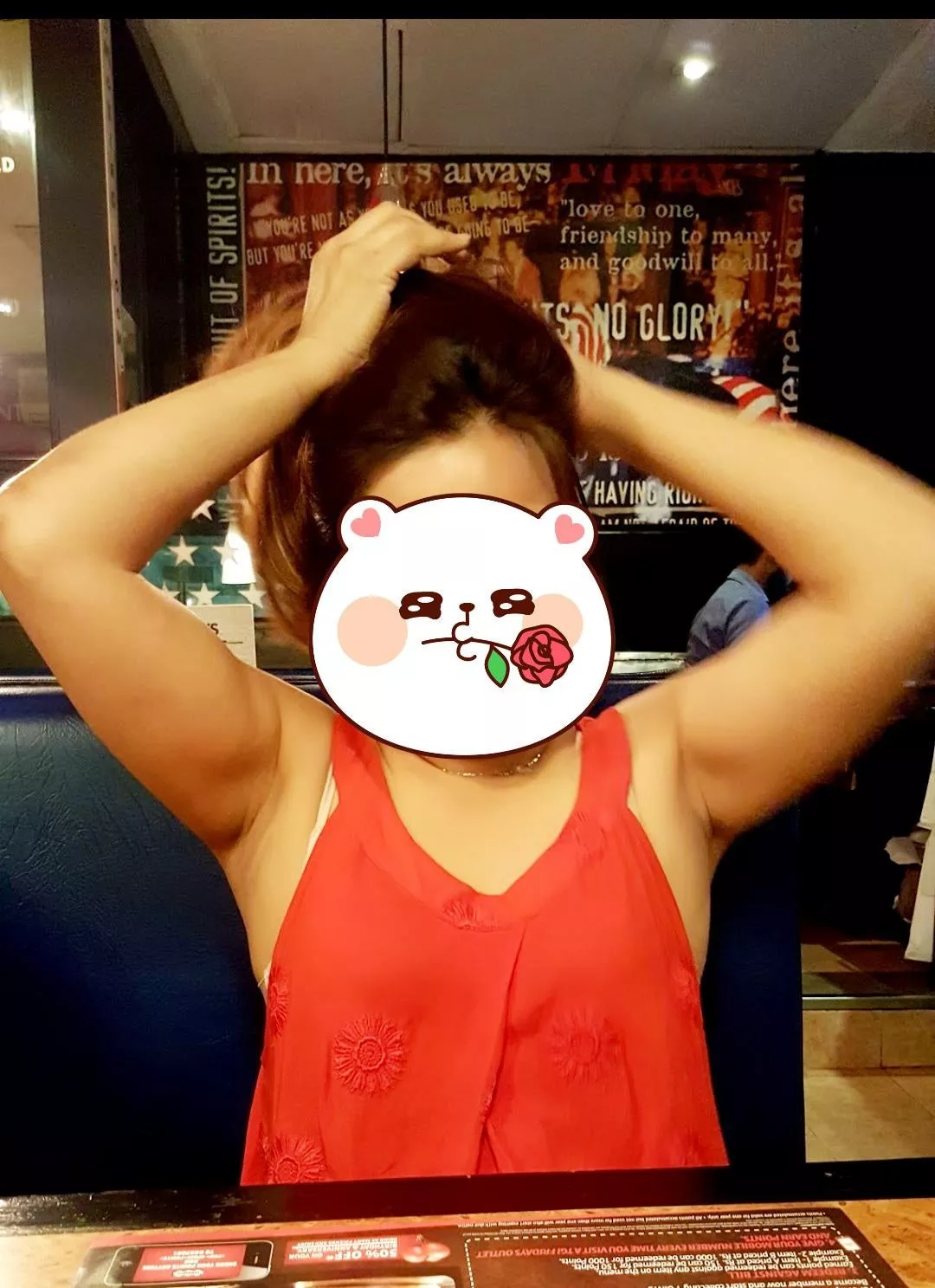 Milf smooth armpits..