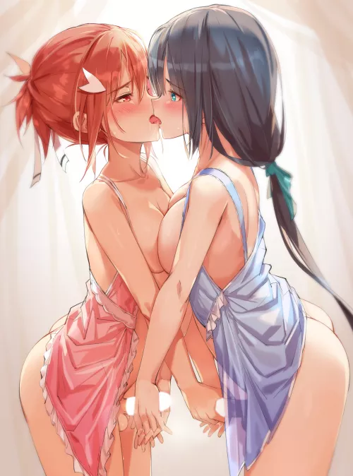 Mimori And Yuuna Shared Kiss (Michairu ) [Yuki Yuna is a Hero]