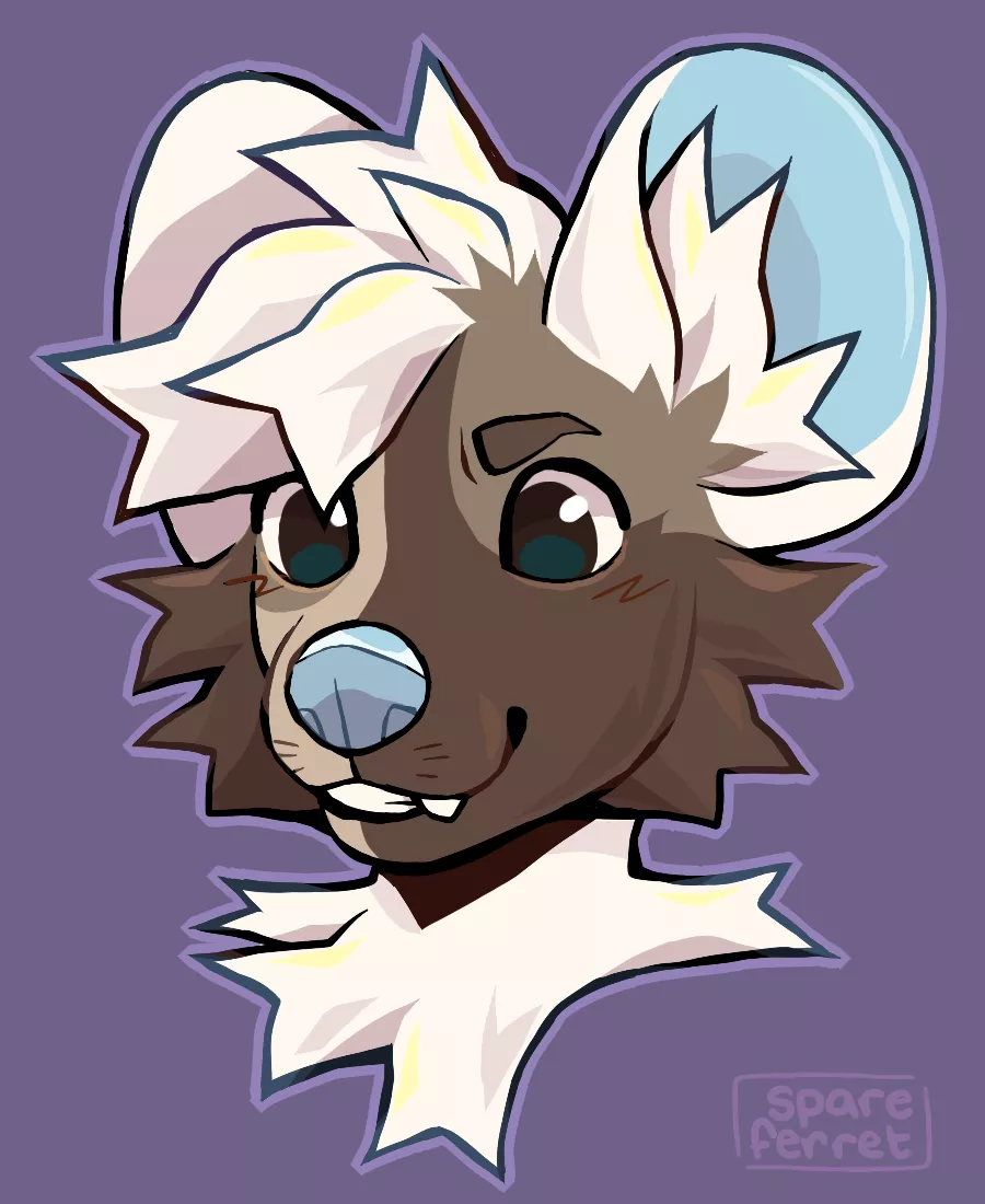 mischievous pup (art by me, spareferret on twitter)